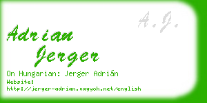 adrian jerger business card